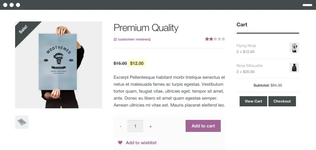 pagina de producto woocommerce
